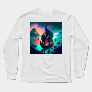 Setting Sail, Valheim Inspired Vikings Long Sleeve T-Shirt